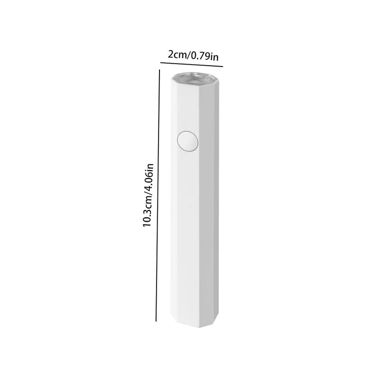 Undercabinet Led Strip Lighting - White handheld light device with measurement lines indicating dimensions