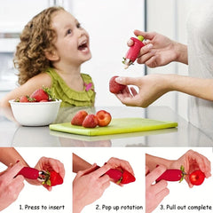 Strawberry Slicer Huller Tool