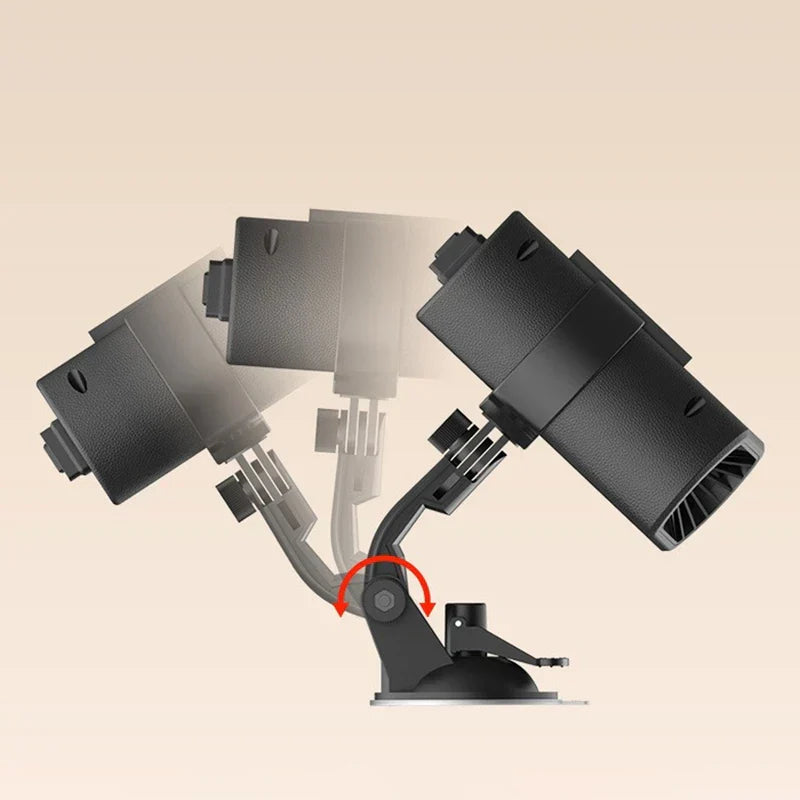 Suction Base Mini Portable Space Heater Fan