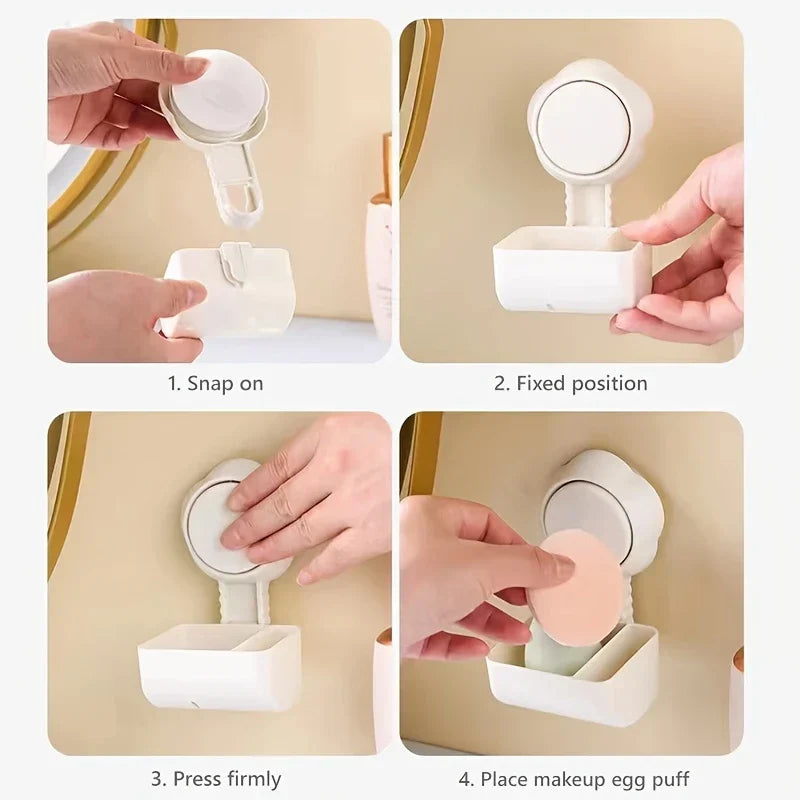 Suction Cup Wall Mount Beauty Sponge Holder