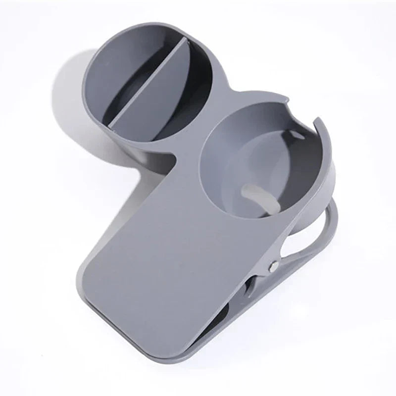 Sujetador de bebida con pinza para el borde de la mesa - Accesorio de sujeción con pinza para bebidas