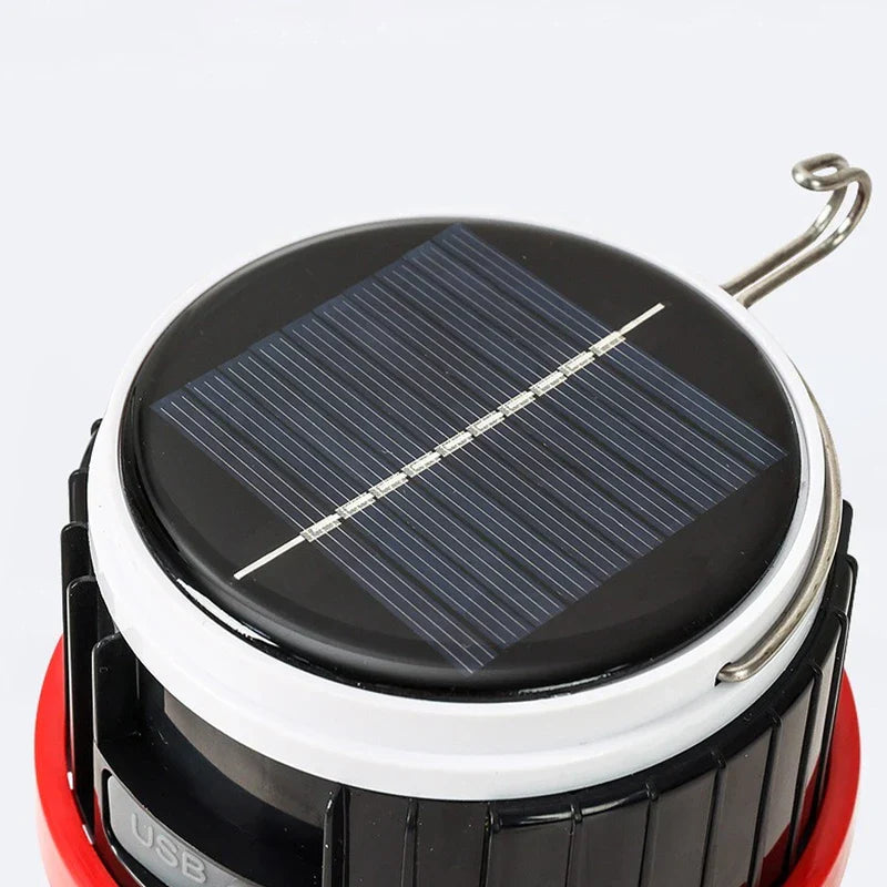 Telescopic Solar Rechargeable Camping Lantern Light