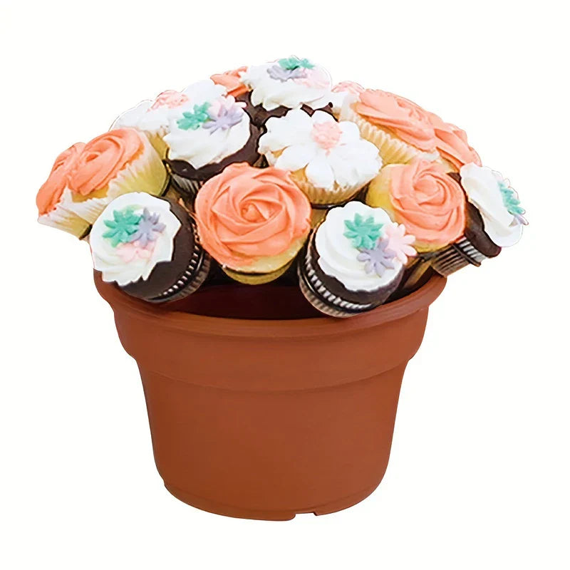 Tiered Flower Pot Cupcake Stand