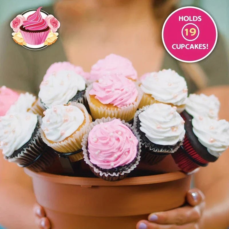 Tiered Flower Pot Cupcake Stand