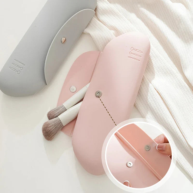 Travel Makeup Brush Holder Bag