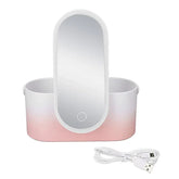 Travel Makeup Case with LED Mirror Organizer