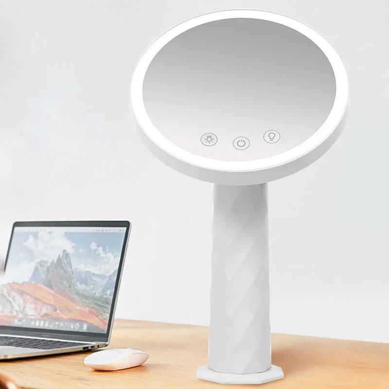 Adjustable side panel of the LED lighted makeup mirror