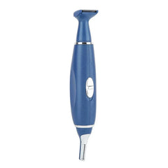 Five Senses Trimmer Clipper Tool - Blue dual-ended personal trimmer standing upright against white background