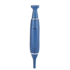 Five Senses Trimmer Clipper Tool - Full straight-on back view of a blue corded handheld groomer with a silver accent ring.