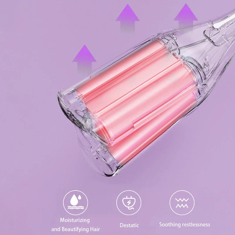 Triple Barrel Hair Waver Curling Iron