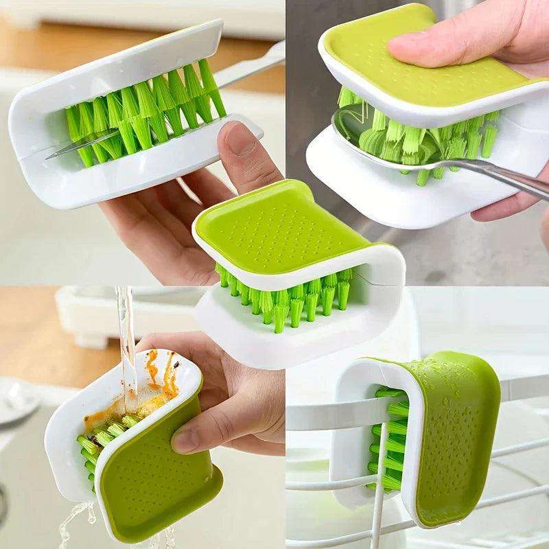 U-Shaped Cutlery Cleaning Brush Knife Scrubber