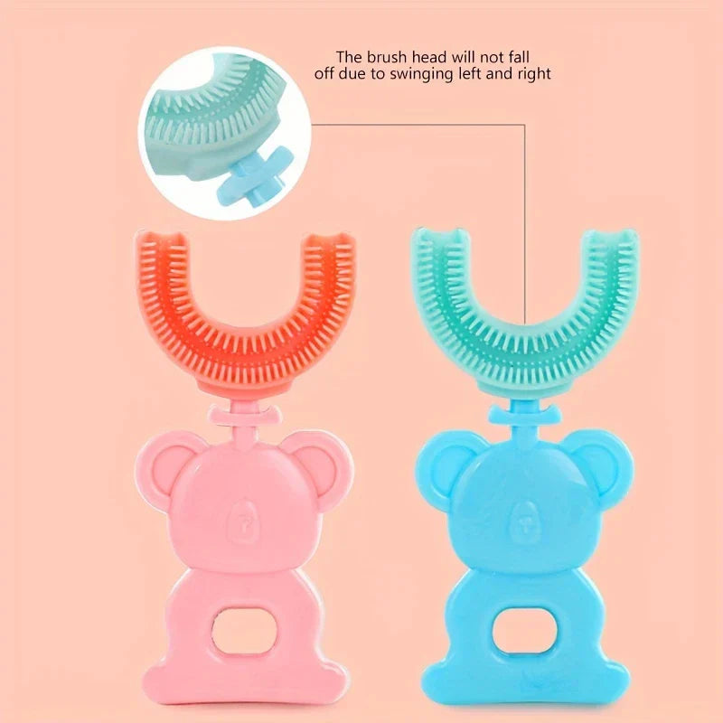 Toothbrush u with U-shaped mouthpiece