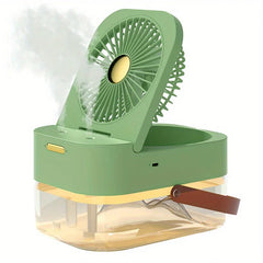 USB Mini Misting Air Cooler Fan Desk