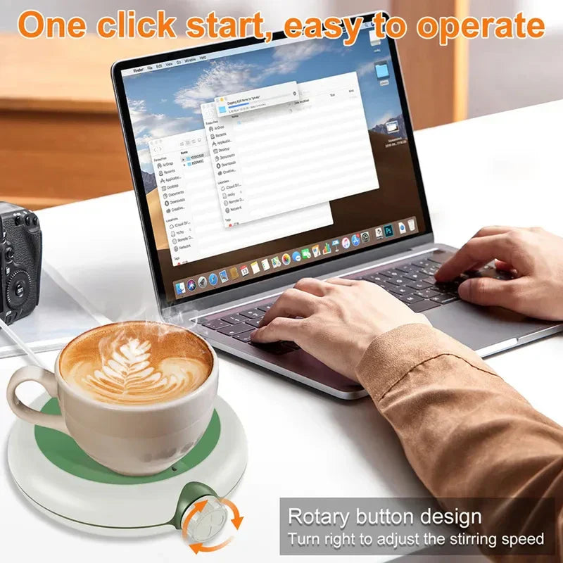 Usb Mug Warmer Coaster With Stirring