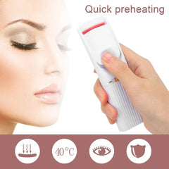 Heated eyelash curler with USB charging cable