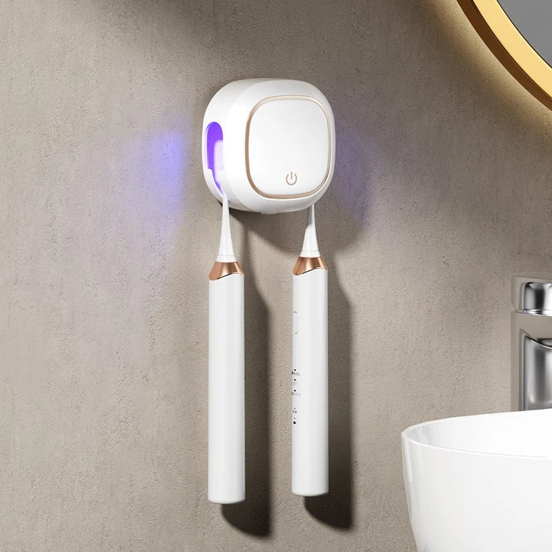 Uv Toothbrush Sanitizer Holder Wall Mount