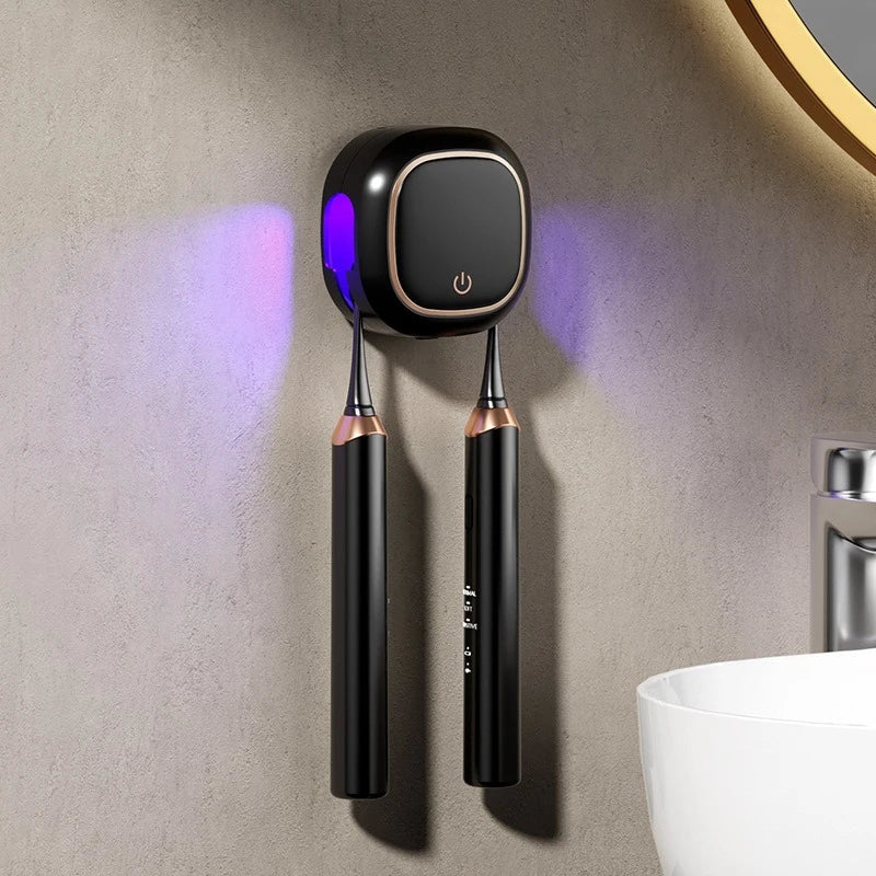 Uv Toothbrush Sanitizer Holder Wall Mount