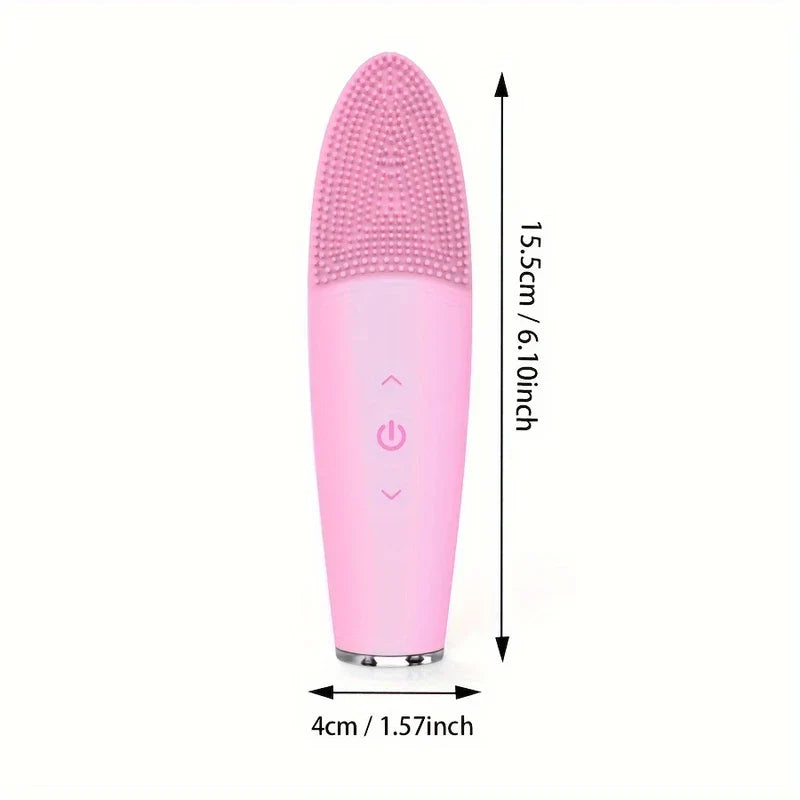 Ultrasonic Silicone Facial Cleansing Brush Waterproof