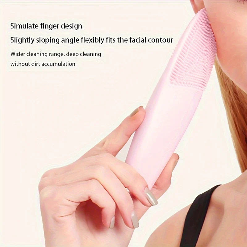 Ultrasonic Silicone Facial Cleansing Brush Waterproof