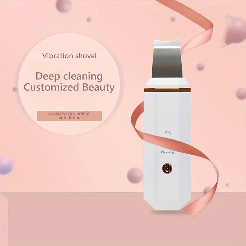 Ultrasonic Skin Scrubber Spatula Facial Lifting