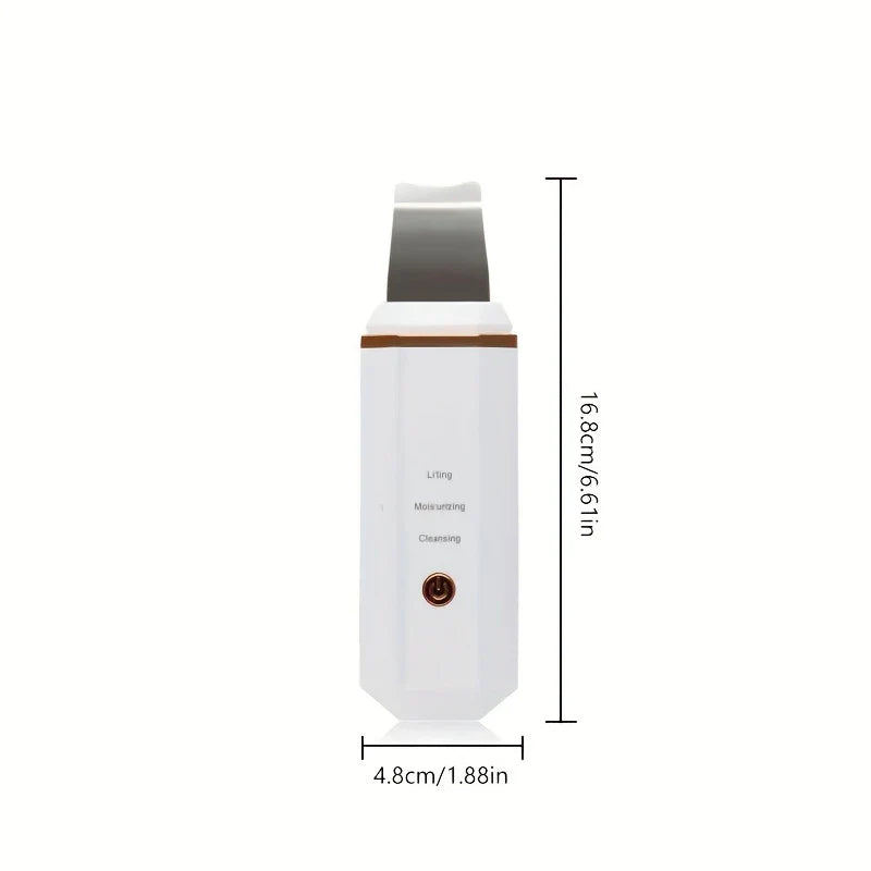 Ultrasonic Skin Scrubber Spatula Facial Lifting