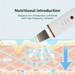 Ultrasonic Skin Scrubber Spatula Facial Lifting