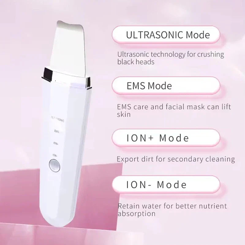 Ultrasonic Skin Scrubber Spatula