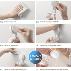 Universal Adjustable Punch Free Shower Head Holder