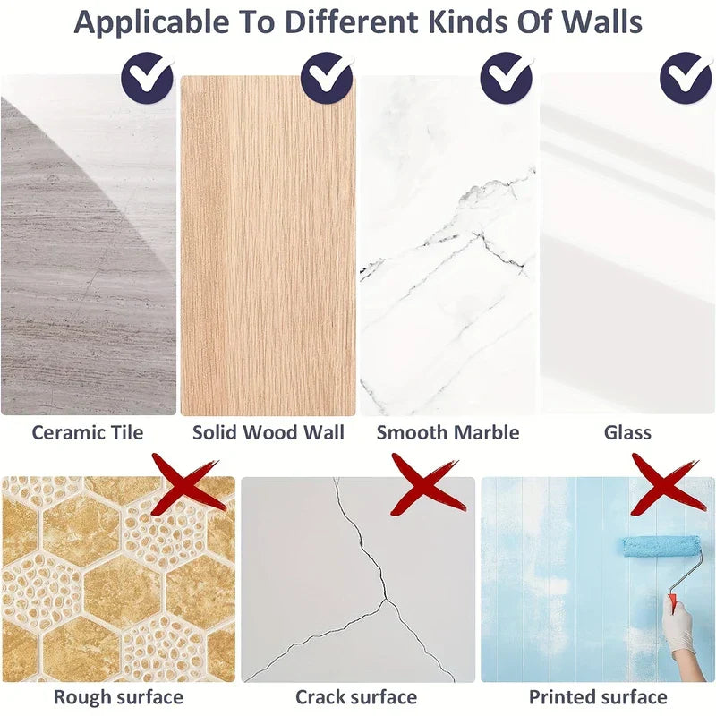 Universal Adjustable Punch Free Shower Head Holder