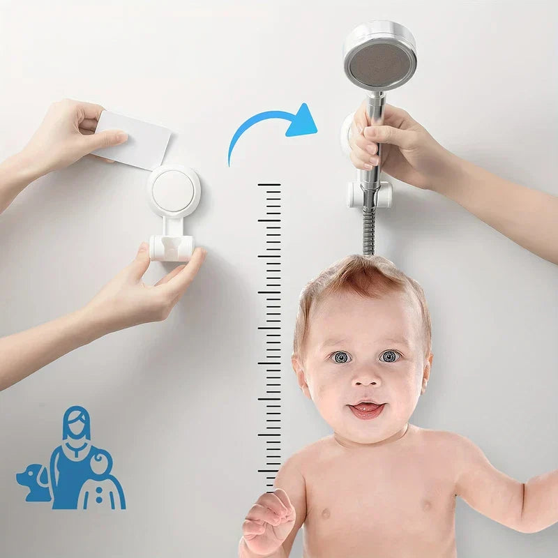 Universal Adjustable Punch Free Shower Head Holder