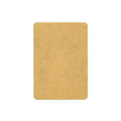 Plain light brown rectangular support patches with rounded corners on a white background