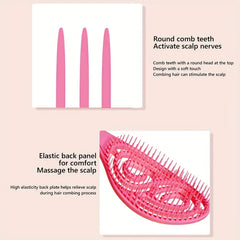 Vented Detangling Paddle Hair Brush Long Handle