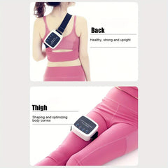 Fat throwing massager used on back and thigh for curve shaping