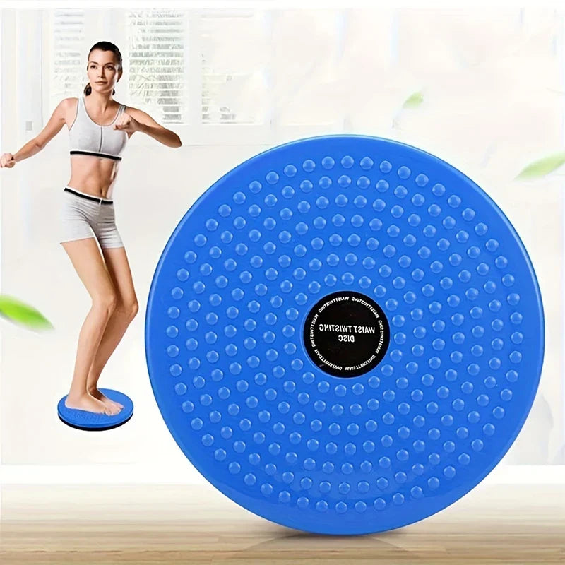 Person using the waist twisting disc for a core workout
