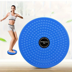 Person using the waist twisting disc for a core workout