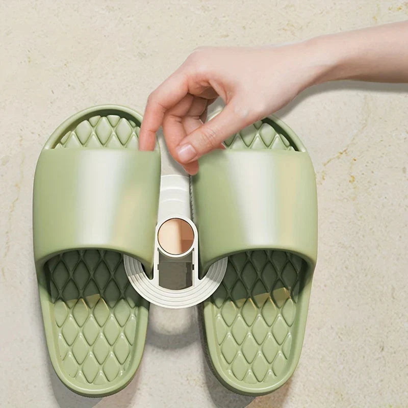 Wall-Mounted Slipper Rack Organizer