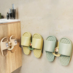 Wall-Mounted Slipper Rack Organizer