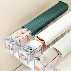 Wall Mount Adhesive Underwear Sock Organizer Box
