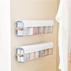 Wall Mount Adhesive Underwear Sock Organizer Box