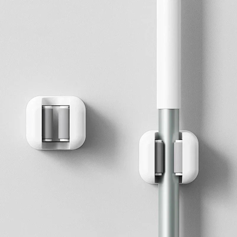 Wall Mount Mop Broom Holder Organizer Rack