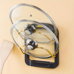 Wall Mount Pot Lid Organizer Rack Holder