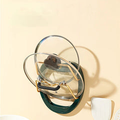 Wall Mounted Pot Lid Holder Rack