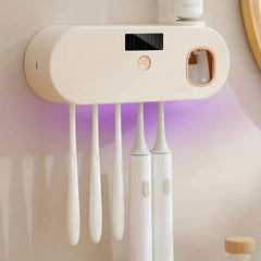 Wall Mounted Uv Toothbrush Sanitizer & Holder