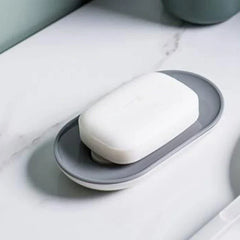 Waterfall Draining Soap Dish Holder Tray