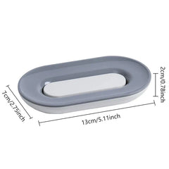 Waterfall Draining Soap Dish Holder Tray