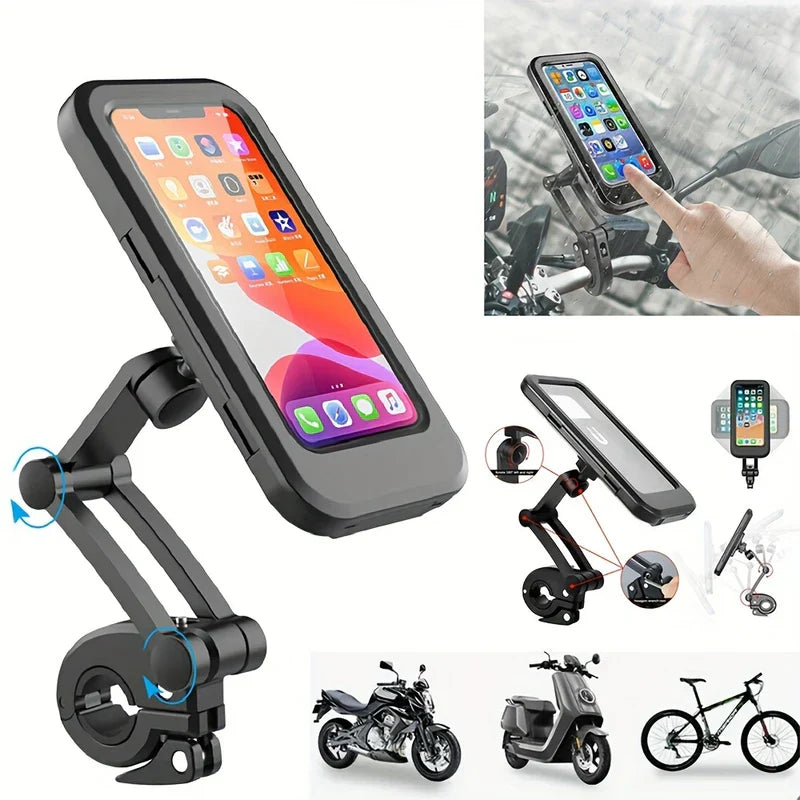 Waterproof Bike Phone Mount Holder Bag