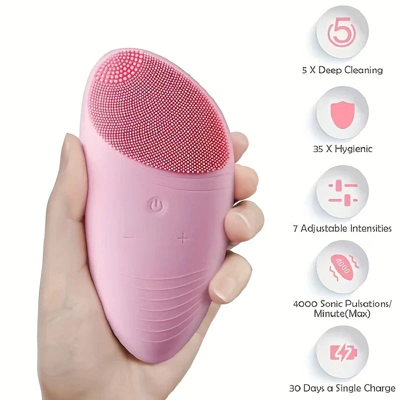 Waterproof Electric Facial Cleansing Spin Brush