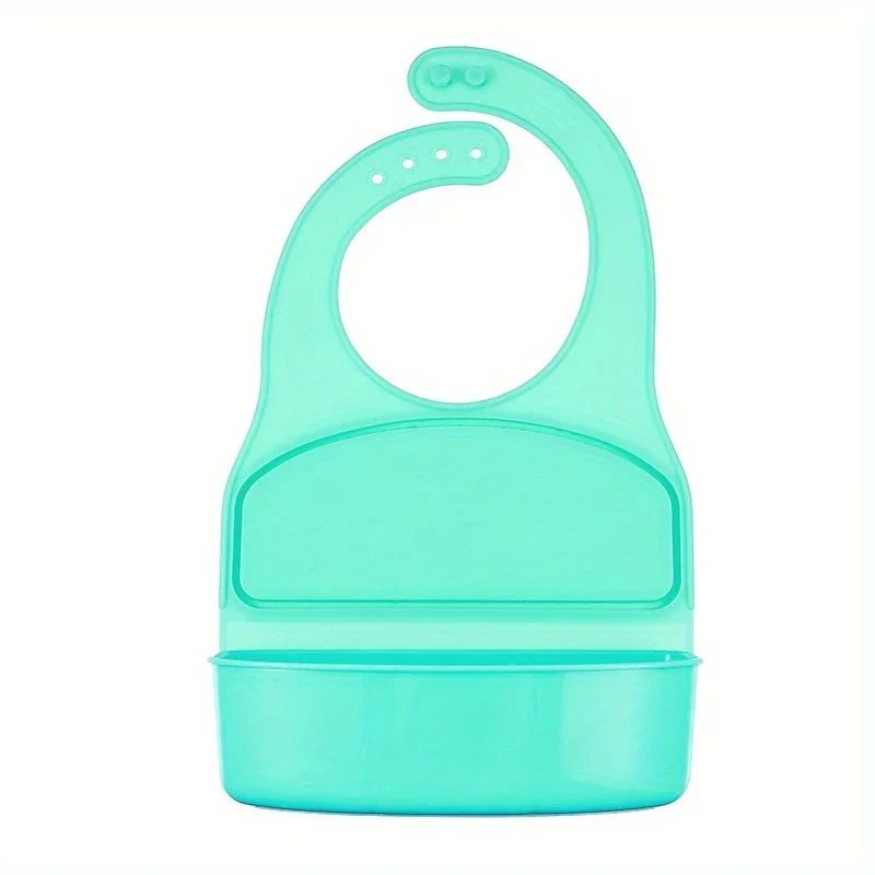 Waterproof Silicone Baby Bib with Food Catcher