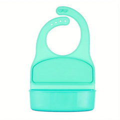 Waterproof Silicone Baby Bib with Food Catcher