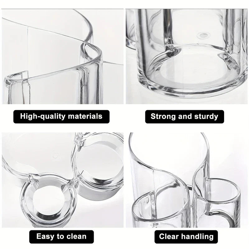 Wavy Acrylic Cosmetic Display Rack